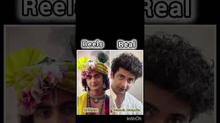 Radha krishna serial charactor reel vs real😍❤starbharat radhekrishna shortsfeed shorts short [upl. by Aylat474]