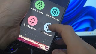 How to take screenshot in realme c25y without power end voiume button [upl. by Aihsemek]