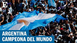 EN VIVO  Argentina celebra ser campeona del mundo en Qatar 2022 [upl. by Poore]