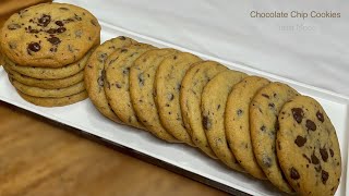 Easy CHOCOLATE CHIP COOKIE Recipe  Crisp Outside Soft amp Chewy Inside [upl. by Idalina]