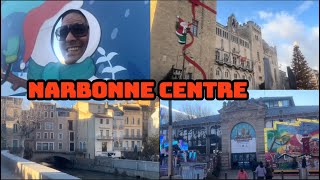 NARBONNE VISITE PONT ET PIÉTONNE MARCHÉ DE NOËL CANAL ROBINE FÊTE FORAINE [upl. by Phillada]