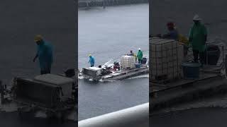 Small Barge Battles Storm on Fort Lauderdale’s Intracoastal 🌧️🚢 [upl. by Alisan]