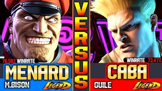 SF6 MenaRD MBison Vs Guile Caba ▰ Street Fighter 6 Gameply High Level [upl. by Nailluj]