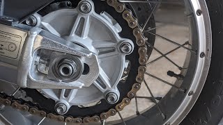 Aprilia Caponord Rear wheel bearing replacement [upl. by Arney]