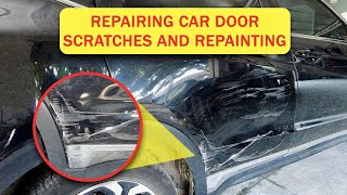 DIY Honda HRV Scratch Repair and Repaint Amazing Before and After [upl. by Nuahsyd799]