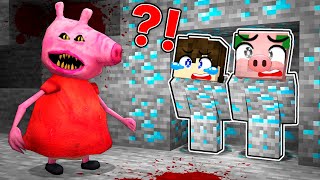 Jamais PEPPA PIG ne nous TROUVERA dans cette CACHETTE sur Minecraft [upl. by Grenville]