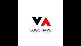 VA LOGO DESIGN in Affinity Designer [upl. by Malone]