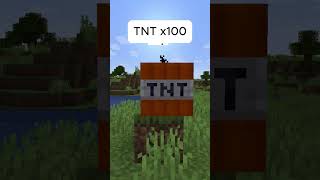 TNT Vs TNT x5 Vs TNT x20 Vs TNT x100 Vs TNT x500 minecraft tnt shorts funny [upl. by Zeuqirdor107]