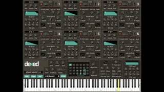 Playing around on a DEXED Playing with dx7 keyboard sounds creating a new Christian Song WA Reed [upl. by Tankoos]