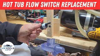 Jacuzzi Hot Tub Flow Switch  Replacing a Hot Tub Flow Switch [upl. by Enyamrahs509]