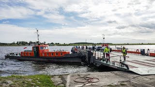 Świbno  Mikoszewo seasonal ferry 11092022 [upl. by Oninrutas181]