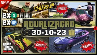 GTA ONLINE ATUALIZAÇÃO 30112023 PRESENTE 2XDINHEIRO 2XRP E MAIS [upl. by Jedthus]