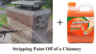 Removing Paint from Brick  Citristrip  Pressure Washer [upl. by Sinaj]