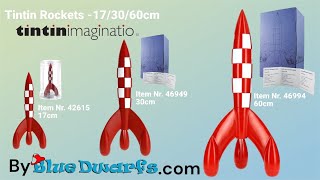 Moon rocket Tintin  Fusée lunaire  Collectables  Tintinimaginatio  Moulinsart  173060cm [upl. by Hagen]