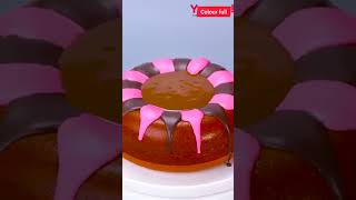 Chocolate ping Glaze cakedecorating viral chocolatecake cakemakingvideo cake [upl. by Nosned]