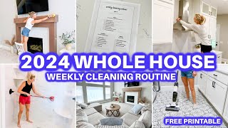 2024 WEEKLY CLEANING ROUTINE  CLEAN WITH ME  WHOLE HOUSE CLEANING MOTIVATION  JAMIES JOURNEY [upl. by Lamson]