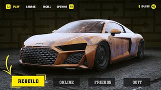 Rebuilding an Audi R8 Coupe V10 Performance Quattro  NFS Unbound UNITE [upl. by Yann879]