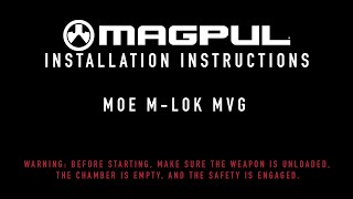 Magpul Instructions  MLOK MVG [upl. by Drawyeh307]