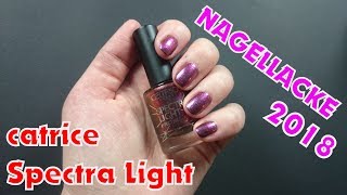 CATRICE Nagellack 2018 Spectra Light live swatches [upl. by Ynattir]