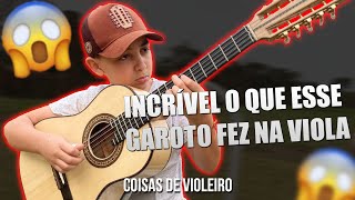 INACREDITÁVEL o que esse garoto fez na viola caipira React Luiz Viola [upl. by Noivad]