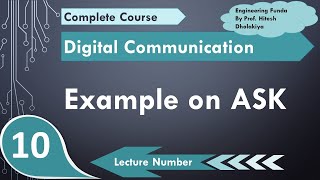 Example of ASK Amplitude Shift Keying  Digital Communication  Engineering Funda [upl. by Ahsinwad]