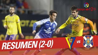 Resumen de Cádiz CF vs CD Tenerife 20 [upl. by Etselec]