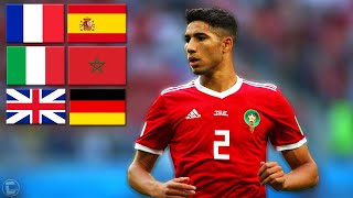 Achraf Hakimi حكيمي Speaking 6 Different Languages [upl. by Aiclef32]