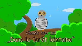 Dans la forêt lointaine comptine  Coucou hibou  Chansons pour enfants [upl. by Zetnahs]