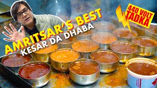 Kesar Da Dhaba Amritsar  Best Food in Amritsar  106 Years Old Dhaba in Amritsar  Vegetarian Food [upl. by Ramon]