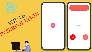 React native width interpolation progress bar animate using percentage [upl. by Aneekan]