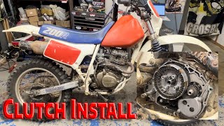 Honda XR200 Clutch Replacement and Centrifugal Oil Filter Service [upl. by Ebenezer721]