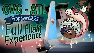 Frontier Airlines Full Flight Experience  Cincinnati CVG to Atlanta ATL A321 Luis the Axolotl [upl. by Huggins]