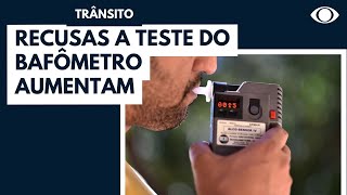 Aumentam as recusas a teste do bafômetro [upl. by Ayom]