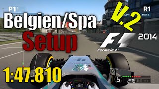 F1 2014 Belgium  Spa Hotlap  Setup V2 147810 ExWorld Record [upl. by Rosemari729]