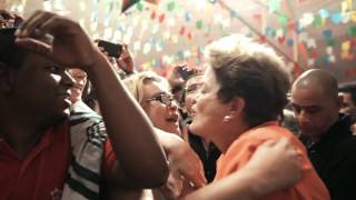 Novo clipe Dilma Coração Valente Força Brasileira jingle campanha 2014 [upl. by Ardnossac]