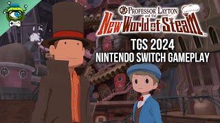 Professor Layton and the New World of Steam  FULL TGS 2024 Nintendo Switch Demo Gameplay [upl. by Lynden]