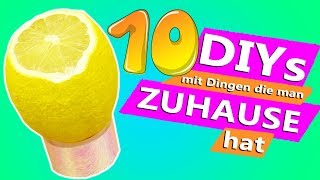 10 DIY IDEEN mit Dingen die JEDER zu hause hat  Ideen gegen Langeweile zuhause  DIY Kids Club [upl. by Kcirdef]