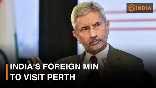 Indias Foreign Min to visit Perth Australia  DD India [upl. by Nayek]