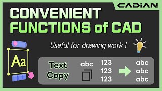 CADAutoCAD Tips amp Tricks Text Content Copy Paste  Convenient functions of CADian [upl. by Fulton]