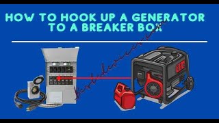 How to Hook Up a Generator to a Breaker Box [upl. by Trebuh]