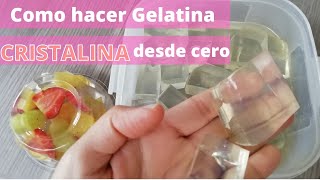 Como hacer Gelatina Cristalina desde CERO [upl. by Aikrahs276]