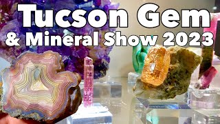 Tucson Gem amp Mineral Show 2023 Main Event w Black Opal Direct Agates Minerals amp Crystals part1 [upl. by Lisha]