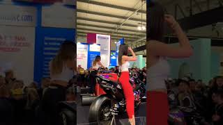 SHOWGIRLS EICMA 2024 DUCATI APRILIA SC PROJECTshowgirlcostumes girls eicma eicma2024 aprilia [upl. by Eerej508]