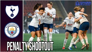 Manchester City vs Tottenham Women’s Adobe FA Cup  Full Penalty Shootout [upl. by Jedlicka251]