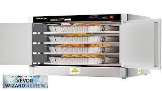 VEVOR Hot Box Food Warmer 25quotx15quotx24quot Concession Warmer with Water Tray Four Review [upl. by Enrahs]