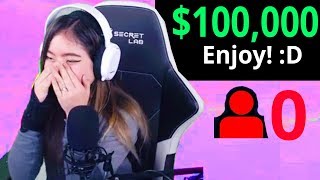 Donating 100000 To Streamers With 0 Viewers [upl. by Leanna977]