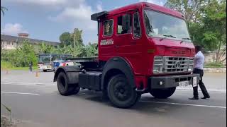 PRIME MOVER REVERSE WITH 40 FEETS TRAILER SCAMMELL REVERSE  DEPARTMENT OF MOTOR TRAFFIC SRI LANKA [upl. by Torbert467]