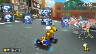 Mario Kart 8 Deluxe Wiggler Mach 8 Gameplay 150cc on DLC Track Madrid Drive [upl. by Quinton]