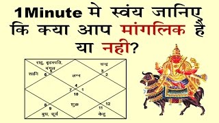 1 Minute में जानिए कि क्या आप मांगलिक है या नहीं Are you Mangleek  How to check in 1 Minute [upl. by Aljan]