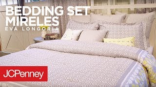 Eva Longoria Home Bedding Set Mireles  JCPenney [upl. by Nnodnarb]